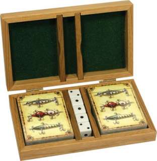 Lures of the Past Playing Cards w/Laser etched wooden Box ($19.95 