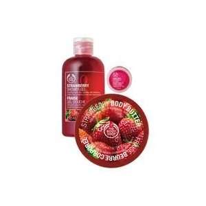  Strawberry Body Set By the Body Shop Beauty