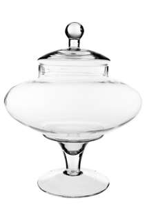 13.5 Brand New Clear Glass Apothecary Jar. Great for Candy Buffet