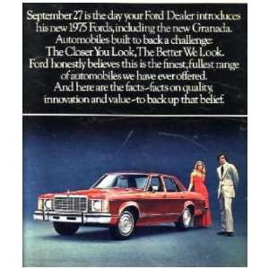  1975 FORD Newspaper Supplement Sales Brochure Piece 