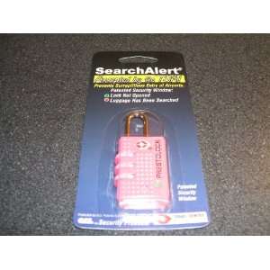  SearchAlert TSA Accepted Luggage Lock   Pink: Home 