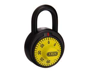 COMBINATION PADLOCK   School Locker Security ( Yellow )  