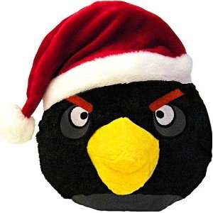  Black Bird: ~5 Angry Birds Christmas Mini Plush Series 