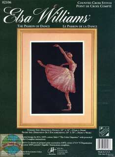 Cross Stitch Kit ~ JCA The Passion of Dance Elegant Ballerina #02106 