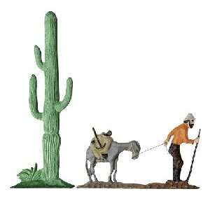  Rooftop Color 30 Inch Prospector & Cactus Weathervane 