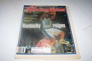 APRIL 8 1996 SPORTING NEWS magazine KENTUCKY   NCAA BASKETBALL  