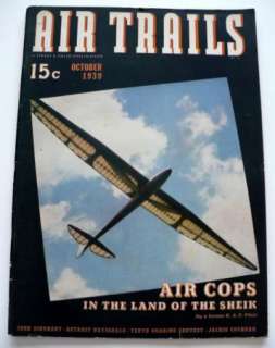 VINTAGE AIR TRAILS MODEL MAGAZINE OCTOBER 1939  