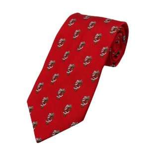  Jolly Old St Nick Pattern Christmas Tie / Red: Home 