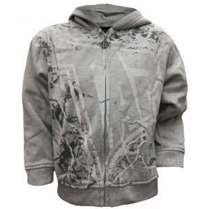  Tapout Boys Shattered Hoodie (Gray)size L, 14/16 
