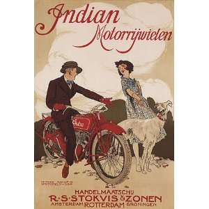  INDIAN BIKE MOTORCYCLE DOG AMSTERDAM ROTTERDAM COUPLE 