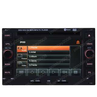   6L) Car GPS Navigation Bluetooth IPOD Radio USB MP3 TV DVD Unit  