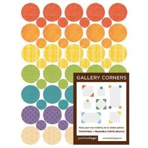  Petit Collage Circle Gallery Corner Fabric Letter Decal 