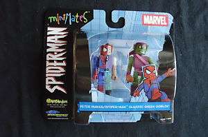   minimates   Peter Parker Spider man/Classic Green Goblin 2 pack  
