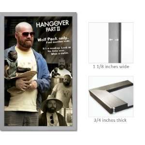  Silver Framed Hangover 2 Movie Poster Alan and Monkey 1506 