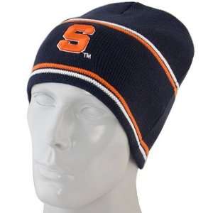  : Syracuse Orange Navy Blue Bleachers Knit Beanie: Sports & Outdoors