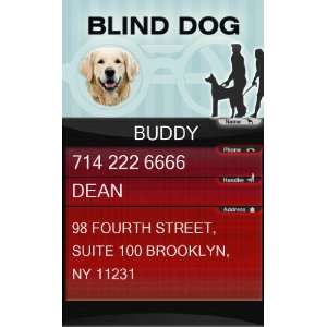  BLIND DOG ID Badge Bundle   1 Handlers Custom ID Badge 