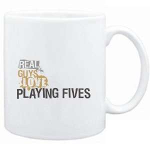 Mug White  Real guys love playing Fives  Sports: Sports 