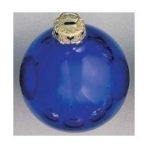 Shiny Cobalt Blue Glass Ball Christmas Ornament 4 Home 