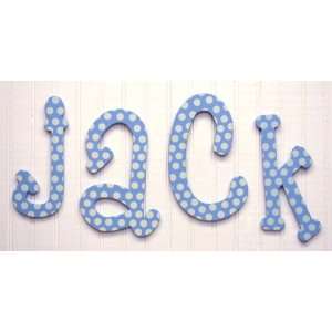  My Baby Sam Blue Polka dot Hanging Letters: Baby