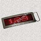 Red LED Light Text Name Display Scrolling Belt Buckle