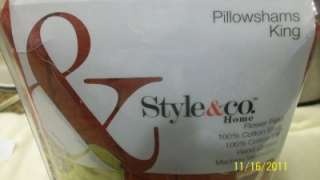 Style & Co Flower Field Quilted King Pillowshams New Retail $135.00 