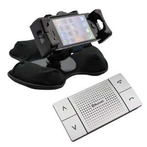  iKross Dashboard Holder + Bluetooth Speaker Handsfree Car Kit 