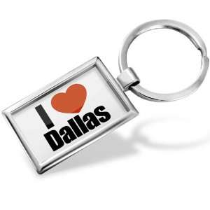 Keychain I Love Dallas region: Texas, United States   Hand Made, Key 