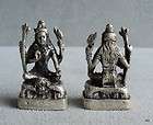 Small Cast Statue Hindu Durga, Sitting on Lion w/ Bodhi