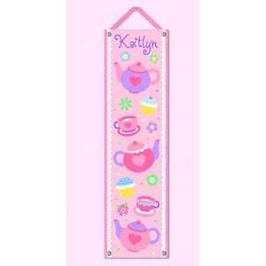  Olive Kids Tea Party Personlized Canvas Growth Chart