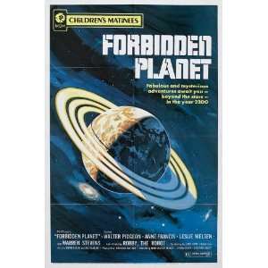  Forbidden Planet Poster Insert 14x36 Walter Pidgeon Anne 