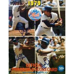   autographed Scorebook (John Stearns, Lee Mazzilli, Steve Henderson