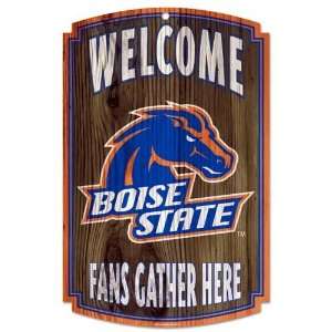  Boise State Broncos 11x17 Wood Sign