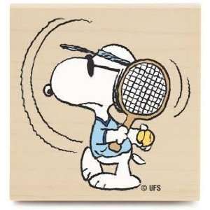  Tennis Ace (Peanuts)   Rubber Stamps: Arts, Crafts 
