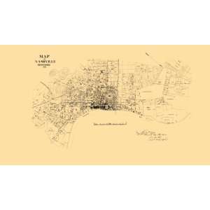  NASHVILLE TENNESSEE (TN) LANDOWNER MAP 1864: Home 