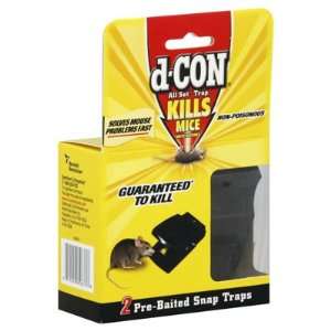  d CON All Set Trap, Non Poisonous Traps Kills Mice, 2 Traps 