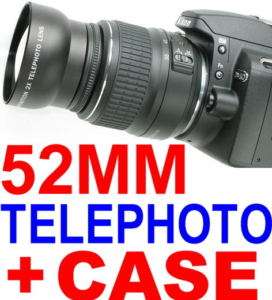 52mm 2.0x Tele Photo Lens Nikon D40X D60 D3000 D5000  