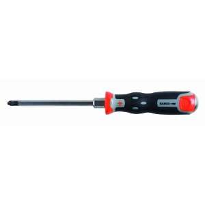   10 Inch Thru Blade PoziDriv Screwdriver with Hex Blades and Bolsters