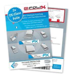  2 x atFoliX FX Clear Invisible screen protector for Konica 