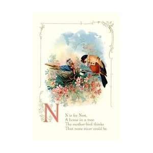  N is for Nest 20x30 poster