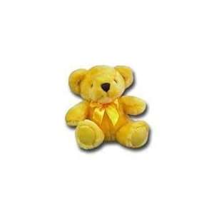  6 Yellow Teddy Bear plush 