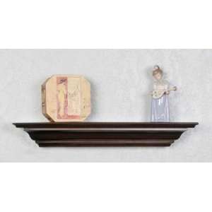 Crown Moulding Wood Shelf   48 Espresso (Espresso) (4H x 48W x 5D 