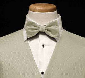 Tuxedo Vest & Tie   Herringbone   Sand  