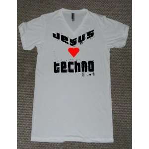  JESUS LOVES HEARTS TECHNO MUSIC DRUM AND BASS AS WELL 