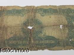 US 1899 $1 DOLLAR BLACK EAGLE SILVER CERTIFICATE BLUE LARGE NOTE LYONS 