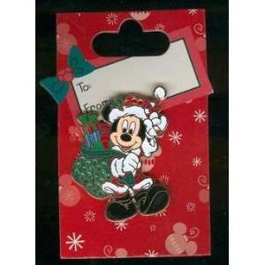  Disney Pin/Santa Mickey with Sack of Presents: Everything 