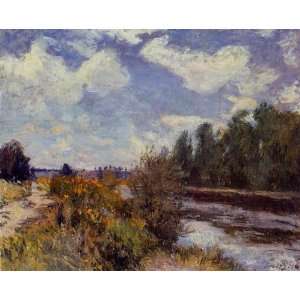   Alfred Sisley   24 x 20 inches   The Seine at Bougi Home & Kitchen