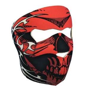  Hotleather Red Tribal Skull Airsoft Face Mask Sports 