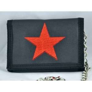   Red Star Trifold Wallet Rockabilly Punk Tattoo Rock: Everything Else