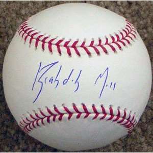  Brandon Moss Autographed Ball   OML