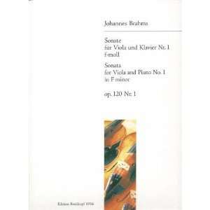  Brahms, Johannes   Sonata No. 1 in f minor Op. 120 for Viola 